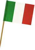 Eisfähnchen Italia, großes Italienfähnchen für Eistorten, Eisbecher und sonstige Nachspeisen bei GroßHandel EIS GmbH