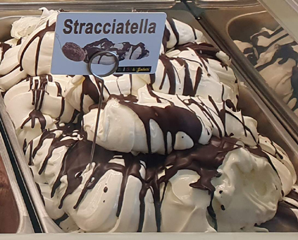 Eis & Gelati Fiocco - Stracciatella mit Val Bianca als Obersverstärker