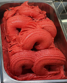 Eisidee Sorbetto al Lampone. Himbeersorbet aus frischen Himbeeren