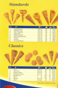 Katalog Stenger Waffeln. Eiswaffeln, Eistueten und Eisdekor aus Waffelteig. Standards und Classics. Vertrieb in Oesterreich - GrossHandel EIS GmbH.