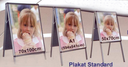 Werbe - Plakatständer. 70x100, A1, 50x70. GroßHandel EIS GmbH