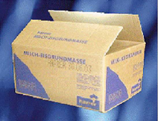 Verpackungskarton für 22 kg Grundmassen. 2 x11 kg oder 4 x 5,5 kg Milchgrundmasse oder jeweils 4 x 5,5 kg Vanillegrundmasse, Schokoladegrundmasse, Erdbeergrundmasse, Joghurtgrundmasse, GroßHandel EIS GmbH. 