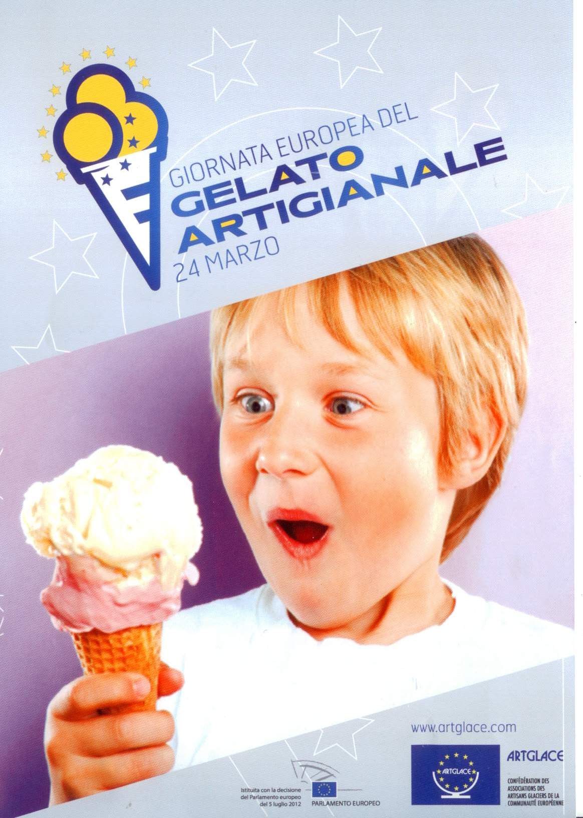 24.März Tag des handwerklich hergestellten Speiseeises. Giornata Europea del Gelato Artigianale. GroßHandel EIS GmbH, Artglace