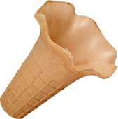 Sun Cone Waffelformen aus Waffelteig ohne Zucker. Lotusbecher. GroßHandel EIS GmbH