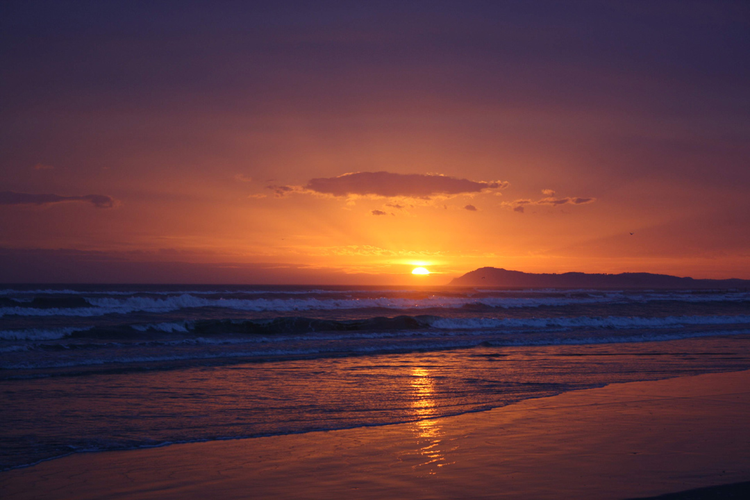 Sonnenaufgang am 17.1.2015 / 7.15 Uhr in Rimini / Eismesse Sigep. Foto: Gerhard Hager GroßHandel EIS GmbH