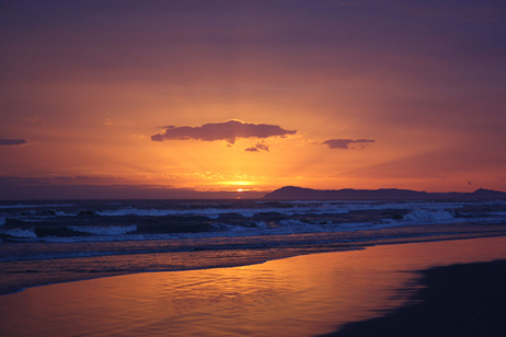 Sonnenaufgang Rimini 17.1.2015 / 7.15 Uhr. Vor der Sigep Spezialmesse für Speiseeis. Foto Gerhard Hager. GroßHandel EIS GmbH