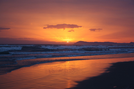 Sonnenaufgang Rimini 17.1.2015 / 7.15 Uhr. Vor der Sigep Spezialmesse für Speiseeis. Foto Gerhard Hager. GroßHandel EIS GmbH