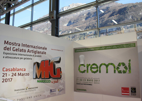 21.-24.3.2017 MIG Eismesse in Casablanca. Mostra Internationale del Gelato Artigianale.