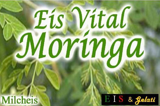 Eis & Gelti. Eis Vital. Moringa Eis. Speiseeis vom Wunderbaum aus Indien. Blattpulver für die Eisproduktion bei GroßHandel Eis GmbH