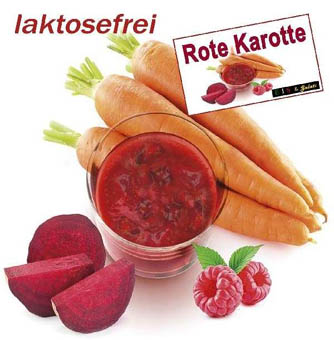 Variegato Rote Karotte mit roten Rüben, Karotten und Himbeeren