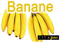 Eis Pronto Banane. Pulvermischung für die Herstellung von Speiseeis mit dem Geschmack nach Banane