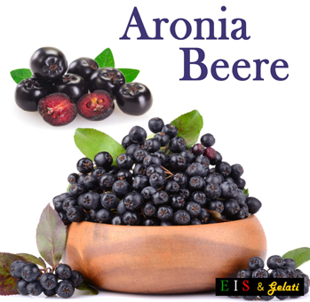 Klebefolie Aronia Eis, Aronie Beere zur Eiswerbung Eis & Gelati